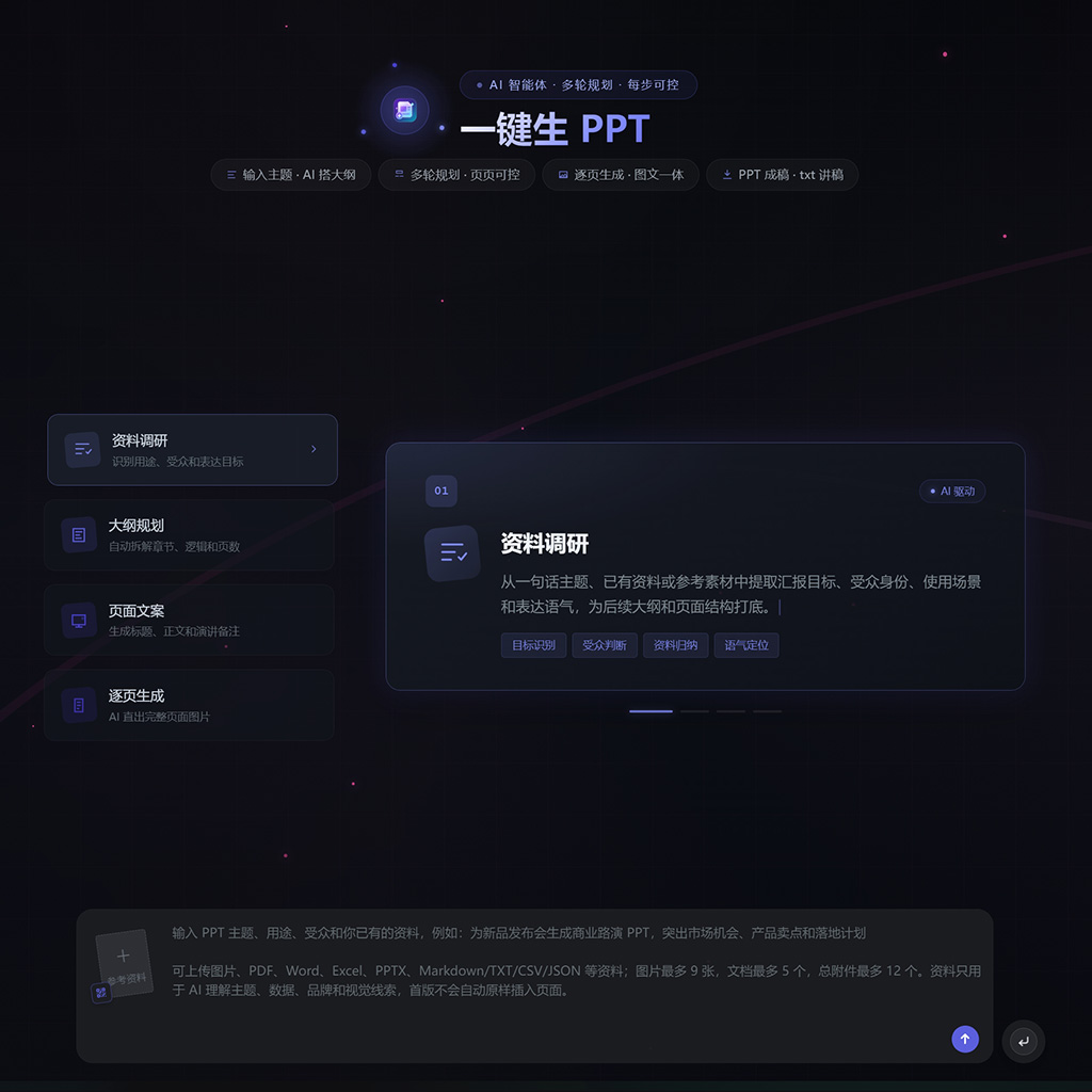 PPT全自动生成演示